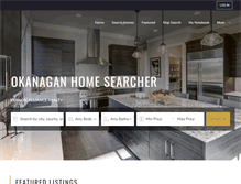 Tablet Screenshot of okanagannorthhomesearcher.com